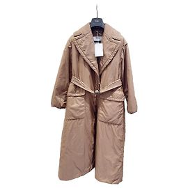 Cappotto in piumino Max Mara Camel con cintura Taglia 32