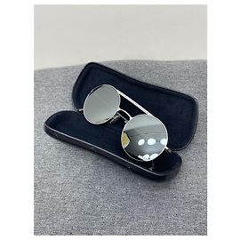 Chanel Sunglasses Silver Metal