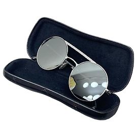 Chanel Sunglasses Silver Metal