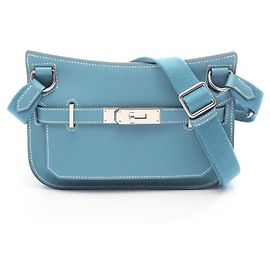 Hermès Sac à bandoulière Hermes Jypsiere Mini Blue Jean