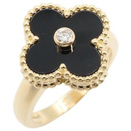 Van Cleef & Arpels Vintage Alhambra Onyx Ring