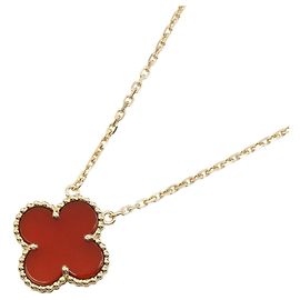 Van Cleef & Arpels Vintage Alhambra Karneol Halskette
