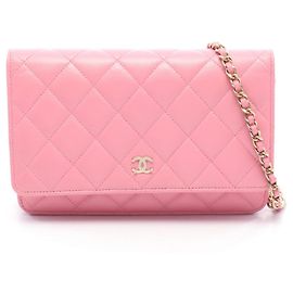 Borsa Chanel Matelassé in pelle d'agnello rosa