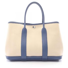 Hermès Bolso Tote Hermes Garden Party TPM Cle Blue Brighton