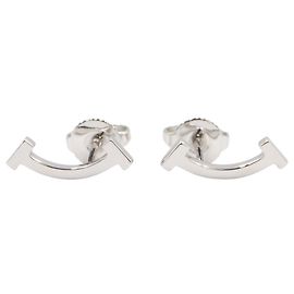 Autre Marque Orecchini Tiffany & Co. T Smile Mini in oro bianco 18K
