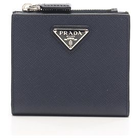Prada Triangle Plate Bi-fold Wallet