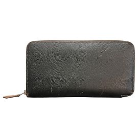 Hermès Hermes Azap Silk Long Wallet in Black Epsom Leather