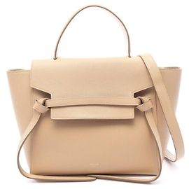 Céline Celine Belt Bag Micro - Bolso de mano de piel beige