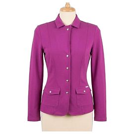 Chaqueta slim de algodón morada Philosophy di Alberta Ferretti
