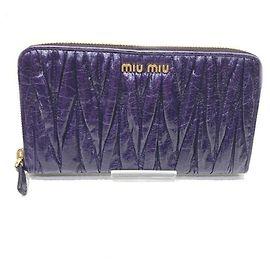 Cartera larga fruncida Miu Miu Matelassé