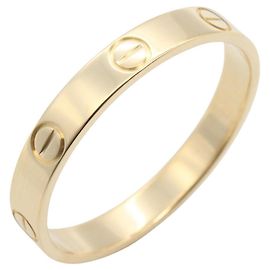 Anel Cartier Mini Love em Ouro Amarelo 18K