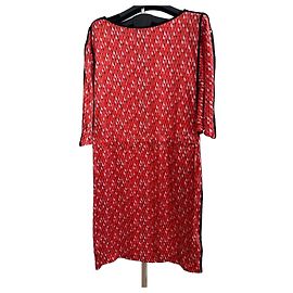 Escada Sport Vestido em mistura de seda com estampado abstrato