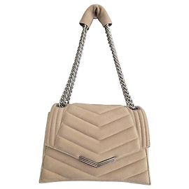 Bolso de mano IKKS THE 1. cuero beige