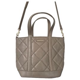 Vanessa Bruno S Shopper Leder gesteppt Taupe