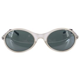Ray-Ban B&L Vintage Oval Frosted Gray ORBS W2390 Wrap Sonnenbrille