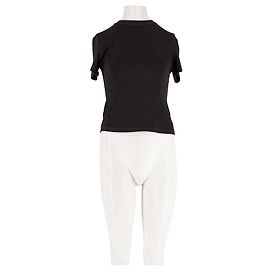 Autre Marque Top reto preto de viscose LILYSILK Tamanho S
