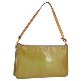 LOUIS VUITTON Monogram Vernis Lexington Pouch Baby Blue M91011 LV