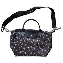 Bolso Longchamp de lona con estampado de estrellas