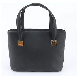 Céline Celine Shopper-Handtasche aus schwarzem Leder