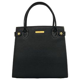 Mini borsa tote in pelle Burberry con logo vintage e dettagli metallici