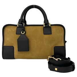 Borsa a tracolla Loewe Amazona 28 in pelle scamosciata