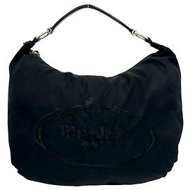 Prada Pocono Tessuto Nylon Leather Shoulder Bag