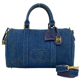 Chanel Vintage Denim 2-Way Schultertasche