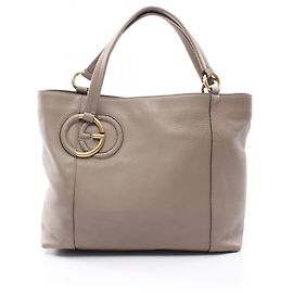 Bolso Tote Gucci Interlocking G - Piel Beige