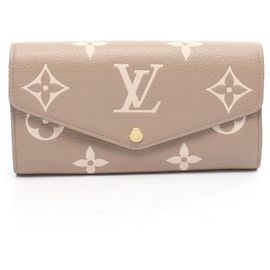 Louis Vuitton Portefeuille Sarah Tourterelle Crème Bi-fold Long Wallet