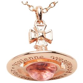 Collar colgante de cadena Orb Vivienne Westwood Pink Gold