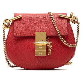 Chloé Drew Mini Umhängetasche mit Kette