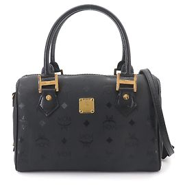 Borsa a tracolla MCM Visetos Glam Mini Boston