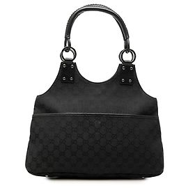 Borsa a tracolla Gucci in tela GG nera