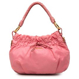 Bolsa Prada em Tessuto rosa com laço