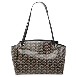 Goyard Black Goyardine Rouette PM