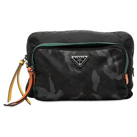 Prada Tessuto Camouflage Etui Schwarz