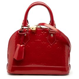 Louis Vuitton Red Monogram Vernis Alma BB