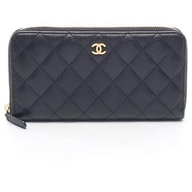 Cartera larga redonda Chanel Matelassé