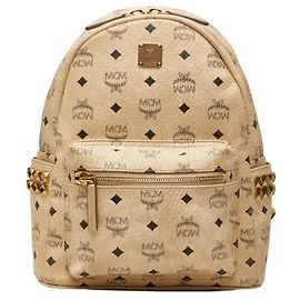 Zaino borchiato MCM Visetos Logogram