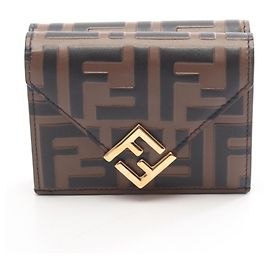 Portafoglio tri-fold FF Diamond Fendi