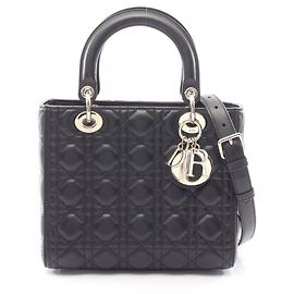 Borsa a mano 2-Way Lady Dior Medium Cannage Christian Dior