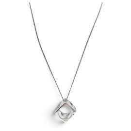 COLLAR DINH VAN LE PAVE EM CORRENTE DE PRATA 925 GM 668304 SILVER NECKLACE