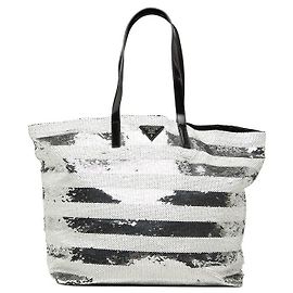 Saco Tote Prada Logo Branco Esmalte