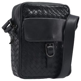 Bottega Veneta Borsa a Tracolla Mini Intrecciato Nappa con Tasca Anteriore