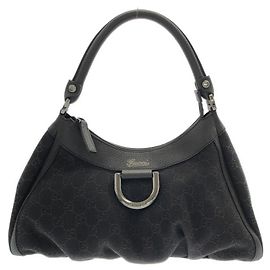 Borsa a tracolla Gucci 265692 in denim marrone scuro