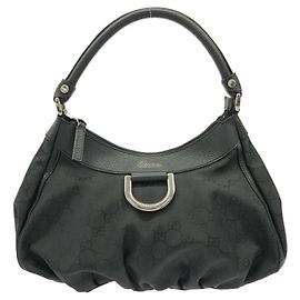 Borsa a tracolla Gucci 265692 in nylon nero