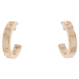 Orecchini Cartier Mini Love in oro rosa, mezzo cerchio