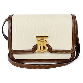 Bolsa Tiracolo Burberry TB Monogram E-Canvas