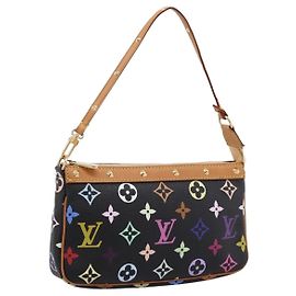 LOUIS VUITTON Monogram Multicolor Pochette Accessoires M92648 Auth 204780SAV