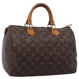 LOUIS VUITTON Monogram Speedy 30 Hand Bag M41526 LV Auth 205127